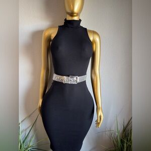 Zara Black Ribbed Fabric